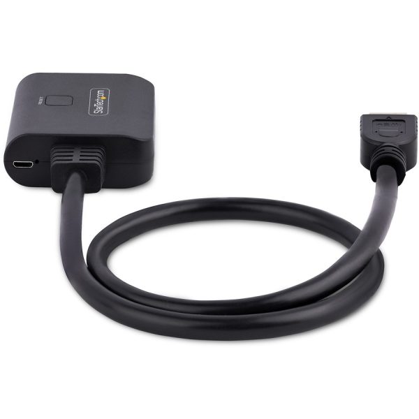 StarTech.com 2-Port HDMI Splitter, 4K 60Hz HDMI 2.0 Video, 4K HDMI Splitter 1 In 2 Out, 1x2 HDMI Display/Output Splitter, HDR/HDCP - Image 4