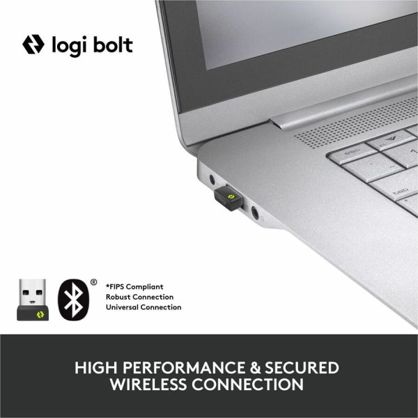 Logitech Signature M650 L for Business Wireless Mouse, For Large Sized Hands, Logi Bolt, Bluetooth, Graphite - Image 2