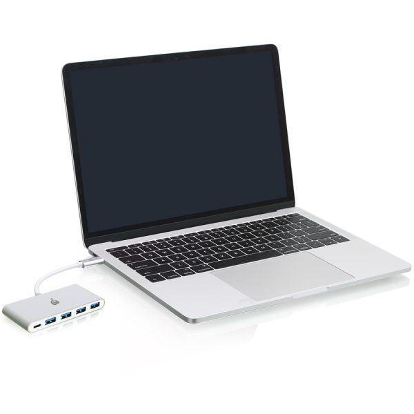 IOGEAR USB-C to 4 Port USB-A Hub with Power Delivery Pass-Through - Image 3