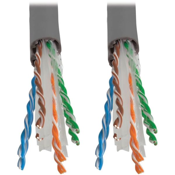 Eaton Tripp Lite Series Cat6 Gigabit Solid Core UTP PVC Bulk Ethernet Cable, Gray, 1000 ft. (304.8 m), TAA - Image 2