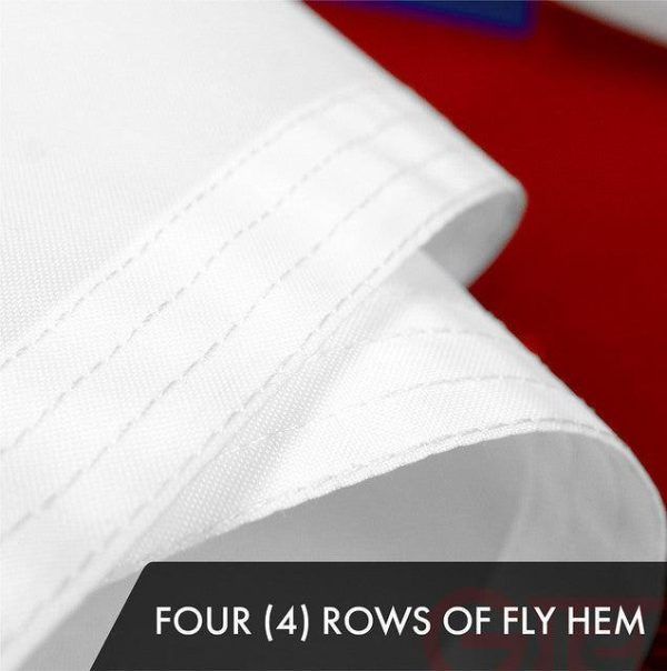 Christian Flag 3x5 Ft 5-Pack Embroidered Polyester By G128 - Image 5
