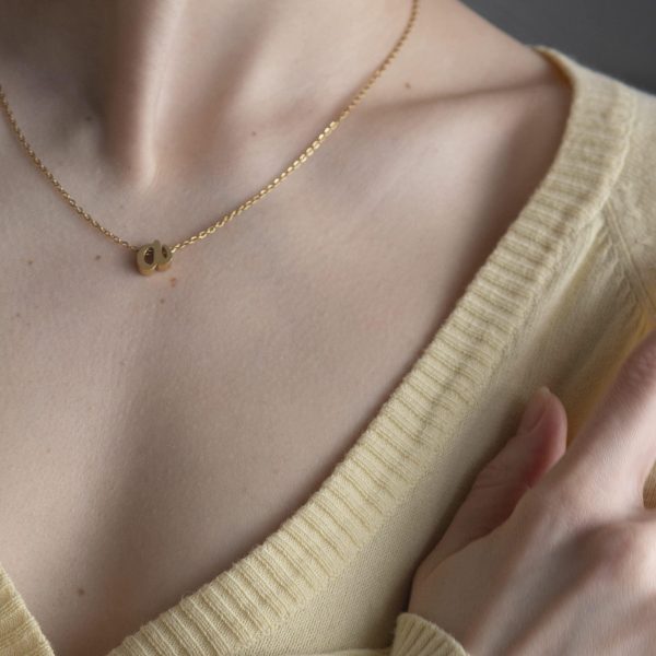 SIGONNA Initial Necklaces for Women 18k Gold Plated Pendant Chain Personalized Letter Necklace A Z Dainty Gold Choker Necklaces Necklaces for Teen Girls Girls Womens Necklaces - Image 2