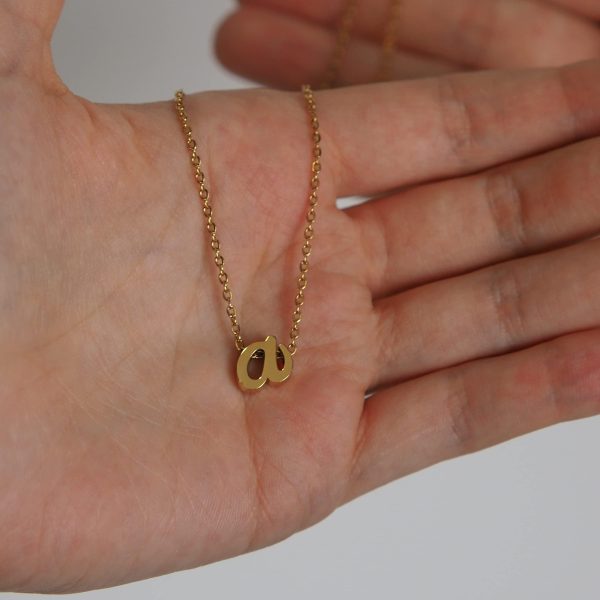 SIGONNA Initial Necklaces for Women 18k Gold Plated Pendant Chain Personalized Letter Necklace A Z Dainty Gold Choker Necklaces Necklaces for Teen Girls Girls Womens Necklaces - Image 3