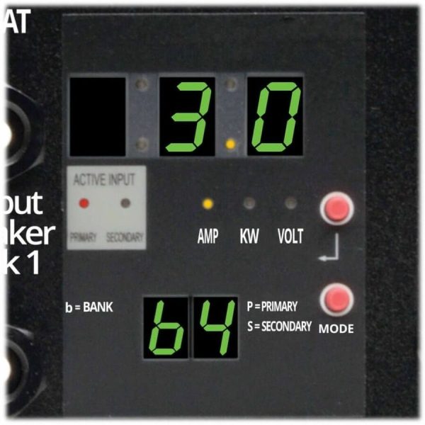 Eaton Tripp Lite Series 2.9kW Single-Phase Local Metered Automatic Transfer Switch PDU, 2 120V L5-30P Inputs, 24 5-15/20R & 1 L5-30R Outputs, 2U, TAA - Image 3