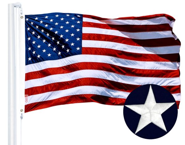 G128 Combo Pack: American USA Flag ToughWeave Series 3x5 Ft Single Sided & Alabama AL State Flag Double Sided 3x5 Ft Double ToughWeave Series | Both Embroidered Polyester, Brass Grommets - Image 6
