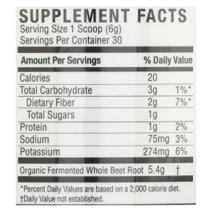 Nature's Answer - Whole Beets Powder Frmntd - 1 Each - 6.34 OZ
