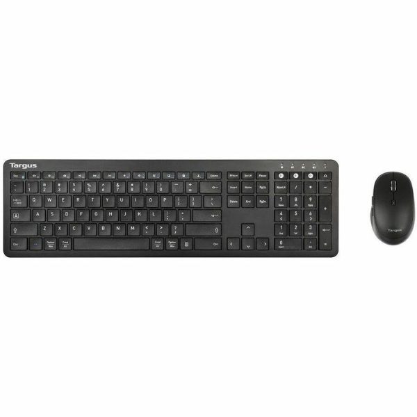 Targus Antimicrobial Full-Size Keyboard and Midsize Comfort Mouse Bundle