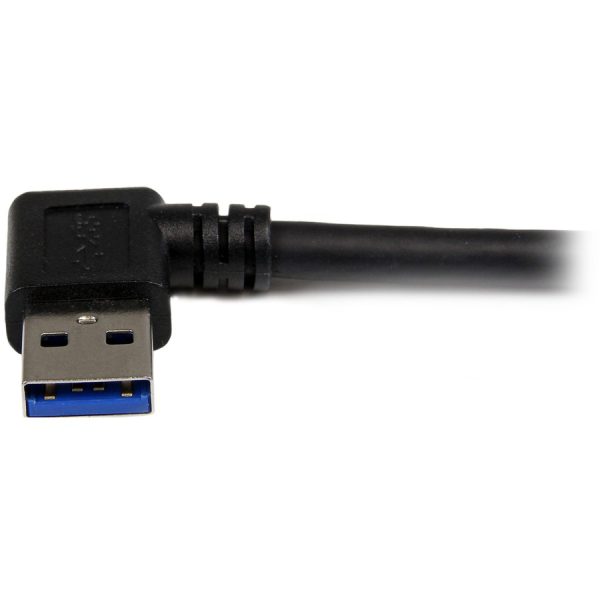 StarTech.com 1m Black SuperSpeed USB 3.0 (5Gbps) Cable - Right Angle A to B - M/M - Image 3