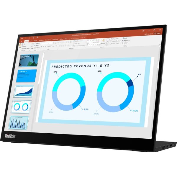 Lenovo ThinkVision M14d 14" Class LED Monitor - 16:10 - Raven Black - Image 2