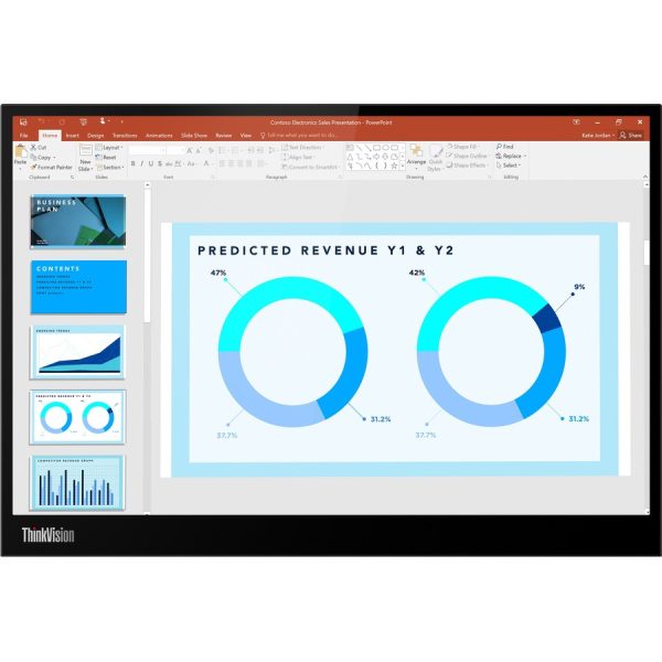 Lenovo ThinkVision M14d 14" Class LED Monitor - 16:10 - Raven Black - Image 8