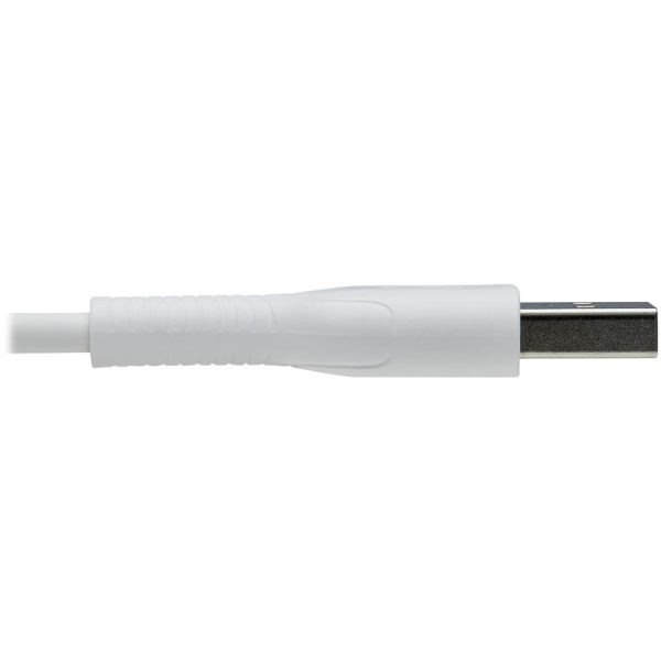 Eaton Tripp Lite Series Safe-IT USB-A to Lightning Sync/Charge Antibacterial Cable (M/M), MFi Certified, White, 2 m (6.6 ft.) - Image 4