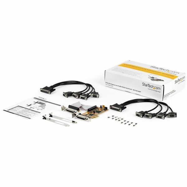 StarTech.com 8-Port PCI Express RS232 Serial Adapter Card, PCIe to DB9 Controller 16C1050 UART, Low Profile, 15kV ESD, Windows Only, TAA - Image 2