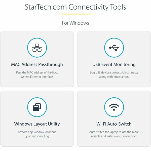 StarTech.com USB-C & USB-A Dock - Hybrid Universal Laptop Docking Station w/ 100W Power Delivery - Dual Monitor 4K 60Hz HDMI & DisplayPort - Image 10