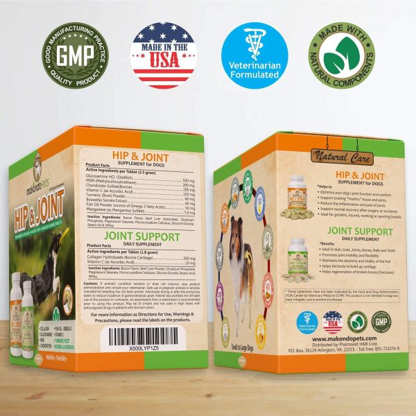 Hip and Joint Supplement for Dogs with Chondroitin Collagen for Dogs Turmeric Boswellia Dog Glucosamine for Dogs & MSM   Dog Arthritis Supplement. Extend Dog Joint Supplement Large Breed and Small - Image 8