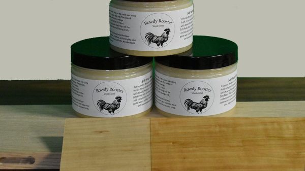Rowdy Rooster's Soft Wax Paste for Furniture and Wood Cabinets & Decorative Pieces Easy to Apply Quick Drying Pleasant Beautiful Finish Protects from Scratches & Moisture 10 fl oz (Golden) - Image 8