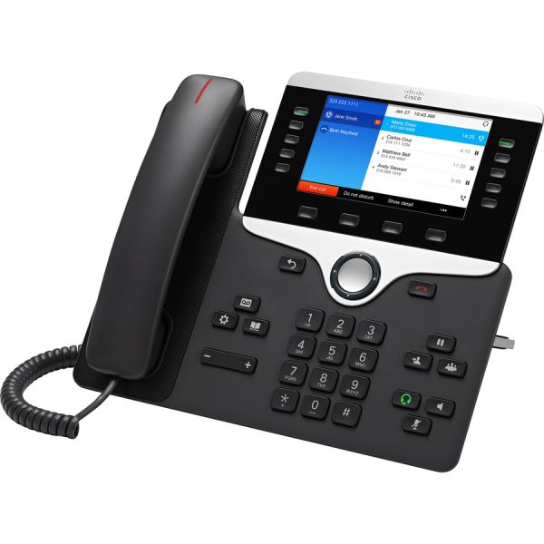 Cisco 8841 IP Phone - Corded - Wall Mountable, Desktop - Charcoal Gray - Image 4