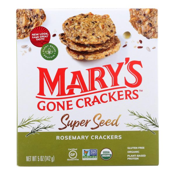 Mary's Gone Crackers - Cracker Rosemary - Case of 6 - 5.00 OZ - Image 2