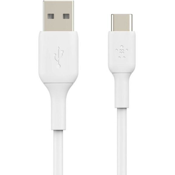 Belkin BoostCharge USB-C to USB-A Cable (1 meter / 3.3 foot, White) - Image 2