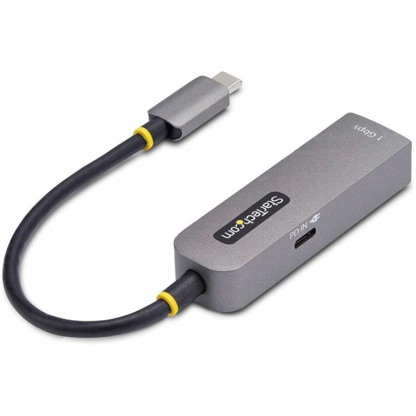 StarTech.com USB-C to Ethernet Adapter, 100W PD Pass-Through, NIC, USB 3.0 Type-C 1Gbps Multi Speed Network, USB 3.1 RJ45, Windows & Mac - Image 2