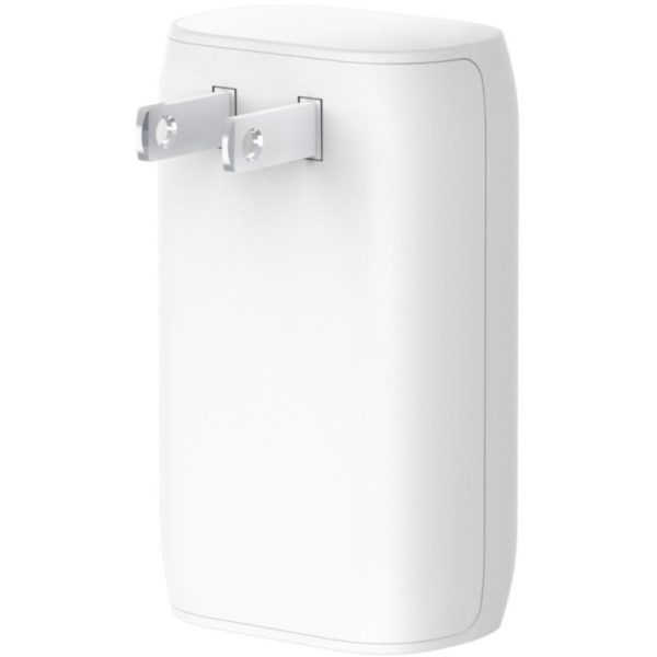 Belkin 37W Portable Dual Port USB-C Wall Charger - 1xUSB-A (12W), 1xUSB-C (30W) - Fast Charging - Power Adapter - White - Image 3