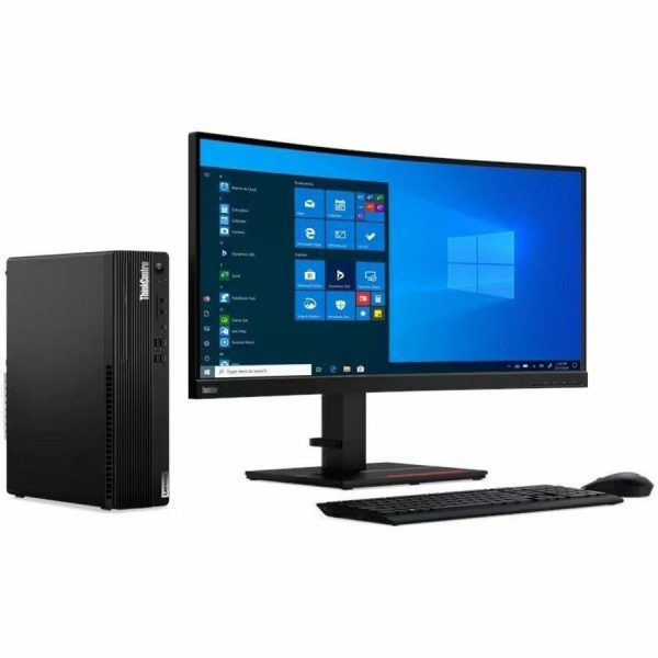Lenovo ThinkCentre M75s Gen 2 11R8004HUS Desktop Computer - AMD Ryzen 3 PRO 5350G - 8 GB - 256 GB SSD - Small Form Factor - Black - Image 3