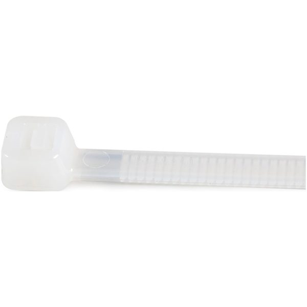 StarTech.com 10"(25cm) Cable Ties, 2-5/8"(68mm) Dia, 50lb(22kg) Tensile Strength, Nylon Self Locking Ties, UL Listed, 1000 Pack, White - Image 2