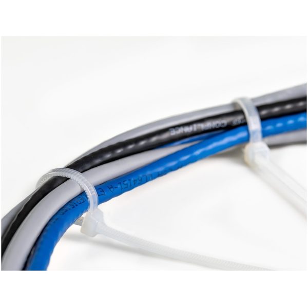 StarTech.com 10"(25cm) Cable Ties, 2-5/8"(68mm) Dia, 50lb(22kg) Tensile Strength, Nylon Self Locking Ties, UL Listed, 1000 Pack, White - Image 5