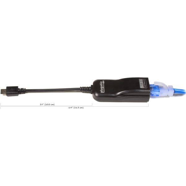 Plugable USB 2.0 OTG Micro-B to 100Mbps Fast Ethernet Adapter - Image 2