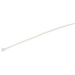 StarTech.com 6"(15cm) Cable Ties, 1-3/8"(39mm) Dia, 40lb(18kg) Tensile Strength, Nylon Self Locking Zip Ties, UL Listed, 100 Pack, White