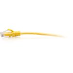 C2G 15ft Cat6a Snagless Unshielded (UTP) Slim Ethernet Cable - Cat6a Slim Network Patch Cable - PoE - Yellow