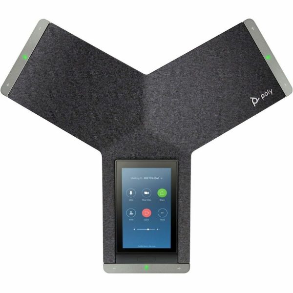 Poly Trio C60 IP Conference Station - Corded/Cordless - Bluetooth, Wi-Fi - Black - Image 3