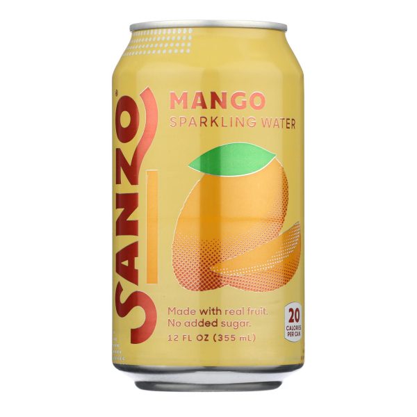 Sanzo - Sparkling Water Alphonso Mango - Case of 12-12 FZ - Image 3