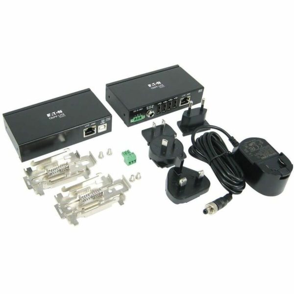Eaton Tripp Lite Series 4-Port Industrial USB over Cat6 Extender, ESD Protection, PoC - USB 2.0, Mountable, 150 ft. (45.72 m), TAA - Image 7