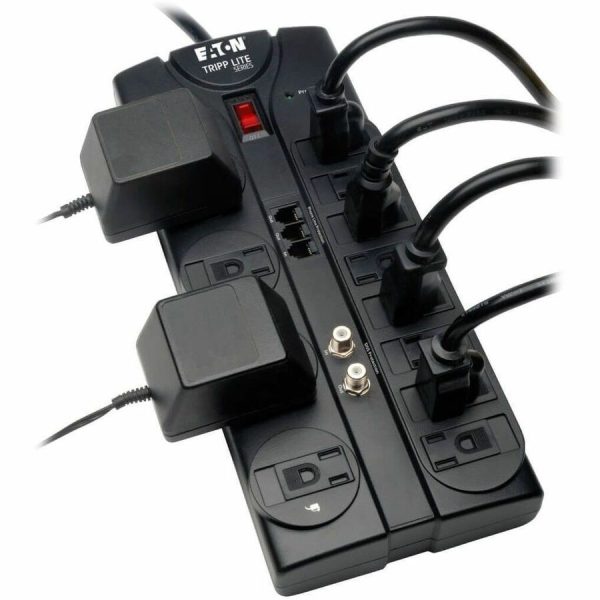 Eaton Tripp Lite Series Protect It! 12-Outlet Surge Protector, 8 ft. (2.43 m) Cord, 2880 Joules, Tel/Modem/Coaxial Protection - Image 3