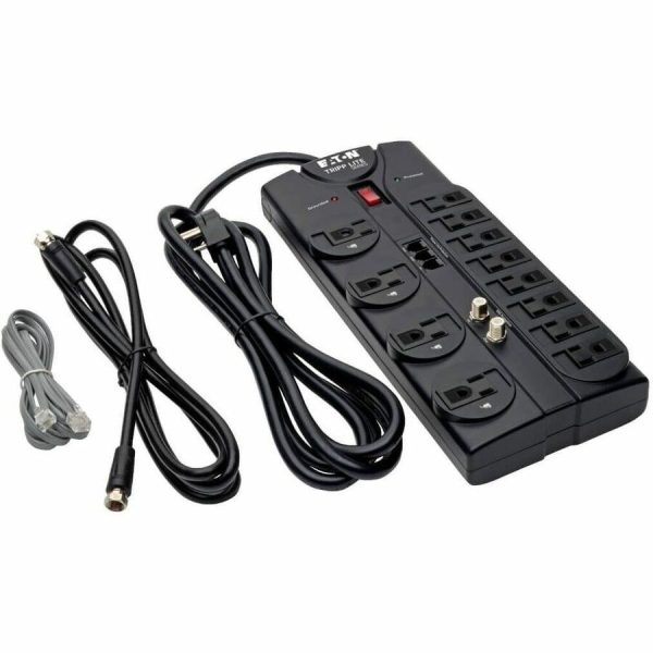 Eaton Tripp Lite Series Protect It! 12-Outlet Surge Protector, 8 ft. (2.43 m) Cord, 2880 Joules, Tel/Modem/Coaxial Protection - Image 8