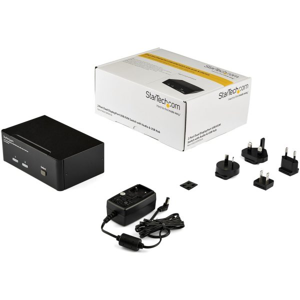 StarTech.com 2 Port Dual DisplayPort USB KVM Switch with Audio - Image 2