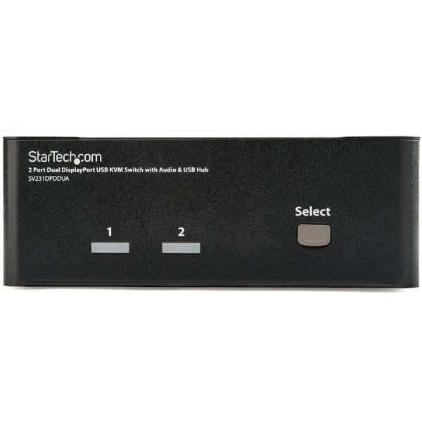 StarTech.com 2 Port Dual DisplayPort USB KVM Switch with Audio - Image 3