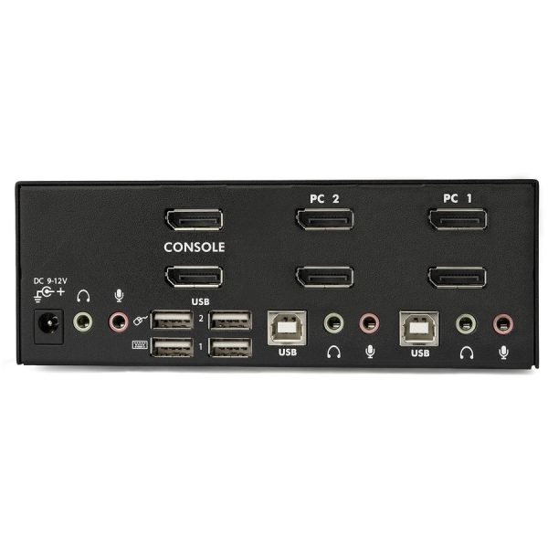StarTech.com 2 Port Dual DisplayPort USB KVM Switch with Audio - Image 4