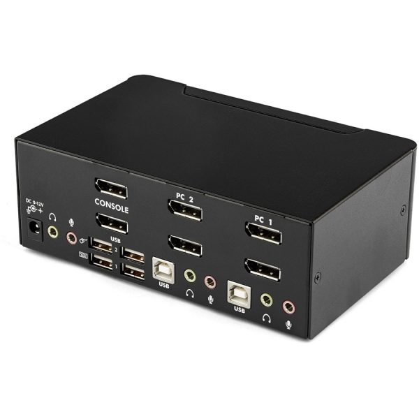 StarTech.com 2 Port Dual DisplayPort USB KVM Switch with Audio - Image 5