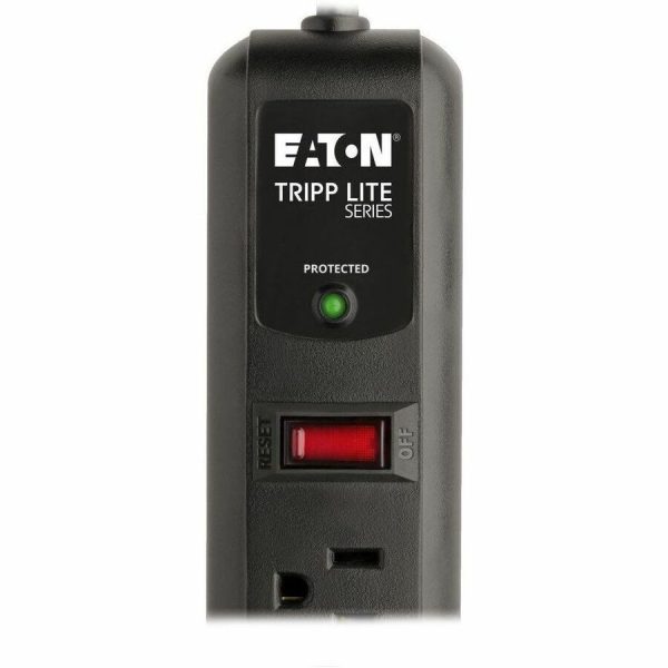 Eaton Tripp Lite Series Protect It! 7-Outlet Surge Protector, 6 Right-Angle Outlets, 4 ft. (1.22 m) Cord, 1080 Joules, Diagnostic LED, Black Housing - Image 5