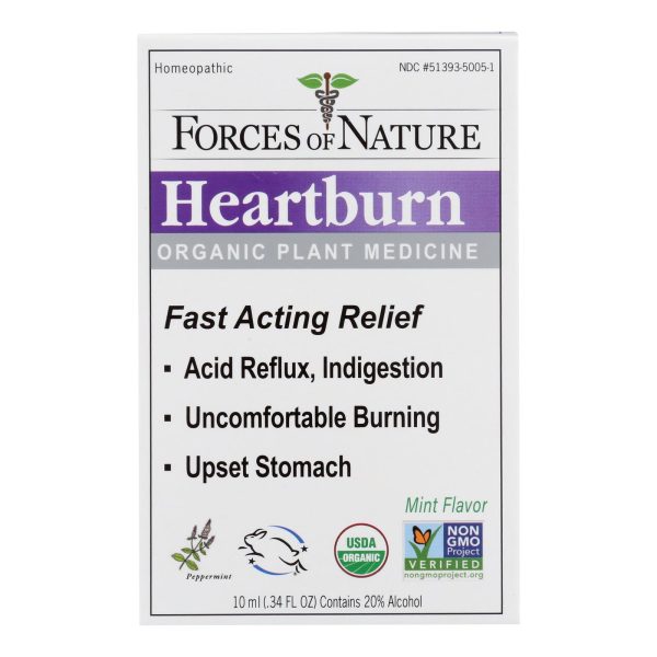 Forces Of Nature - Heartburn Relief - 1 Each-10 ML - Image 2