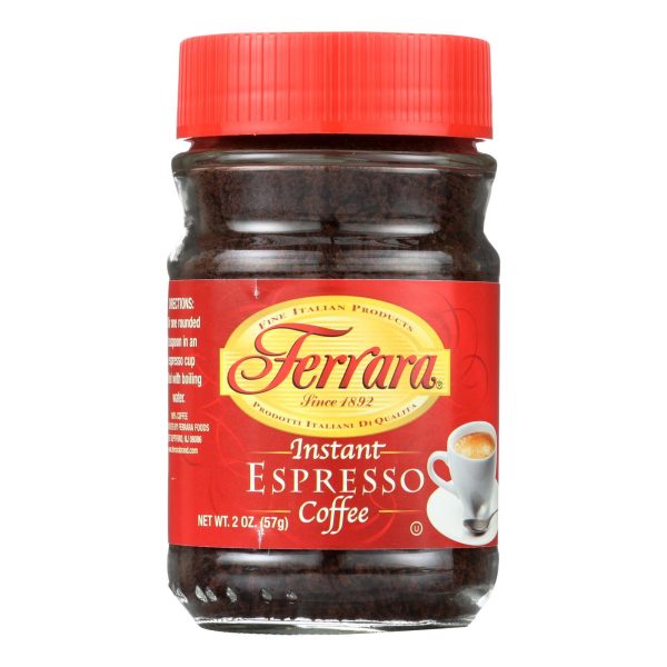 Ferrara Instant Espresso - Case of 12 - 2 oz - Image 2