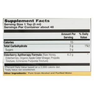 Honey Gardens Apiaries Organic Honey Elderberry Extract with Propolis - 8 fl oz