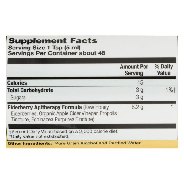 Honey Gardens Apiaries Organic Honey Elderberry Extract with Propolis - 8 fl oz