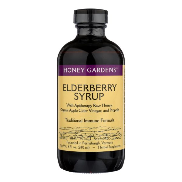 Honey Gardens Apiaries Organic Honey Elderberry Extract with Propolis - 8 fl oz - Image 2