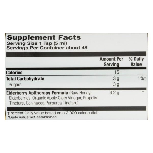 Honey Gardens Apiaries Organic Honey Elderberry Extract with Propolis - 8 fl oz - Image 3