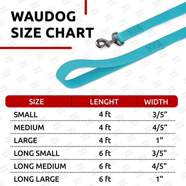 Waterproof Dog Leash 4 Ft   6 Ft   Anti Slip Dog Leash for Large Dogs Small and Medium Dogs   Heavy Duty Dog Leash with Water and Dirt Resistant   Long Or Short Dog Leashes for Boy & Girl Dogs - Image 3