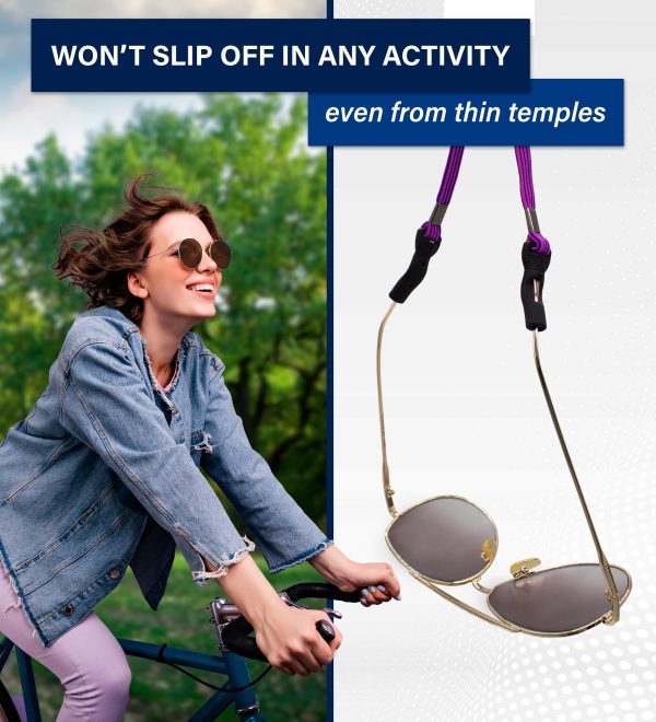 SIGONNA Eye Glasses Holder Around Neck - 4 Glasses Straps for Men Women - Glasses Holder Strap Retainer - Image 2