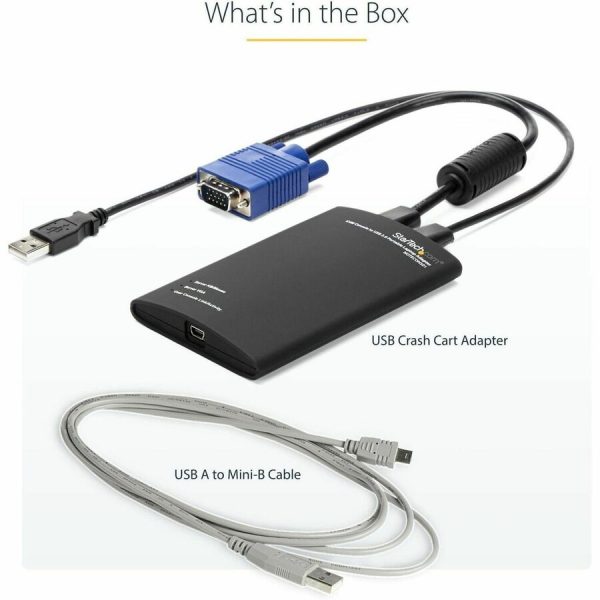 StarTech.com KVM Console to USB 2.0 Portable Laptop Crash Cart Adapter, Compact Notebook/Netbook KVM to USB Portable KVM Console, TAA - Image 7