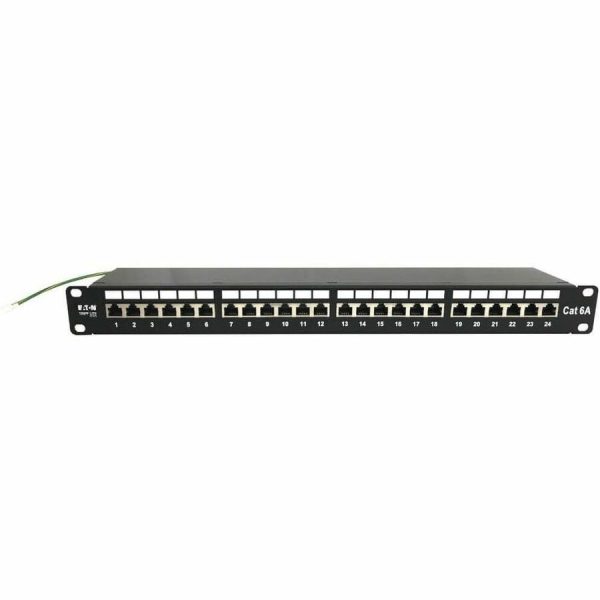 Eaton Tripp Lite Series 24-Port Cat6a Shielded Patch Panel - 10 Gbps, STP, 110 Punch Down, RJ45, 1U, TAA - Image 5